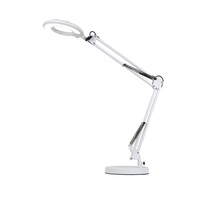 Table d'angle en métal ABS plastique chevet chambre étude designer lampe de bureau led blanc décoration de la maison lumière