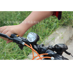 Lampe avant de vélo en alliage d'aluminium, 4 modes, étanche Ipx4, légère, alimentée par batterie, accessoire de vélo Qd12020, noir - Product Image 5