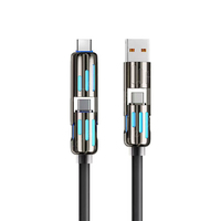 Vente chaude 4 en 1 240W Câble de chargeur Charge rapide Multi USB Type C Câble de données Universel pour téléphone portable