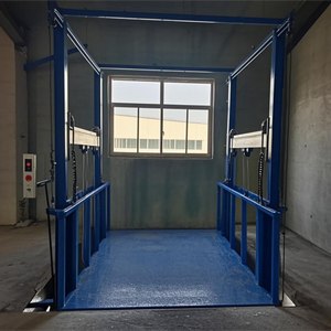 Plateforme élévatrice de marchandises pour entrepôt en acier LEO SJD 3000 kg, moteur hydraulique électrique, avec télécommande électrique, largeur 500 mm, table 2 m * 3 m - Product Image 2