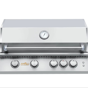 Barbecue à gaz commercial d'extérieur en acier inoxydable à 4 brûleurs avec allumage électronique, fonctions de rôtissoire à steak, montage et nettoyage faciles - Product Image 1