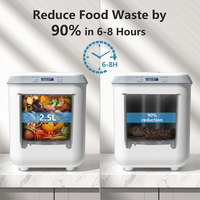 Composteur de déchets alimentaires intelligent sans odeur 3,3 L Grande capacité Broyeur de déchets électrique Machine d'application domestique