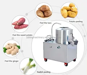 Industrial Automatic Fruit&Vegetable Skin Peeler Potato Carrot Peeling Washing Machine