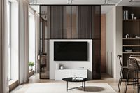 Visualisation d'intérieur de concept d'appartement, dessins de construction 2D, service de rendu 3D pour projet hôtelier