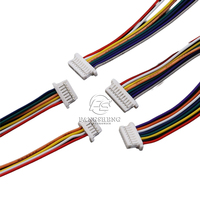 Connecteur de fil à bornes mâles JST SH pas de 1,0 mm, 2 3 4 5 6 7 8 10 broches, 10 cm, 30 AWG, fils électroniques, tête simple/double