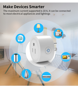 SIXWGH Cozylife Smart Home adattatore presa <span class=keywords><strong>WiFi</strong></span> 10A US Plug Google Home/Alexa telecomando Timer ABS presa a muro 16A NFC - Product Image 5