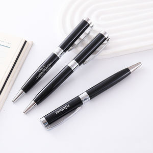 Stylo à bille en métal de luxe en gros avec logo personnalisé, stylo de luxe à rotation pour le bureau, cadeau d'écriture, stylo promotionnel sportif 1,0 mm - Product Image 1