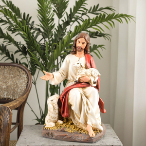 Productos en Stock Estatuas Cristianas de Resina de 8.07''H - Modelo Religioso Católico El Buen Pastor - Product Image 3