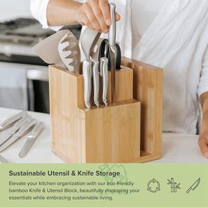 Support antidérapant et facile à nettoyer pour couteaux <span class=keywords><strong>de</strong></span> <span class=keywords><strong>chef</strong></span>, couteaux à steak, spatules et ciseaux sur le <span class=keywords><strong>comptoir</strong></span> <span class=keywords><strong>de</strong></span> la cuisine - Product Image 2