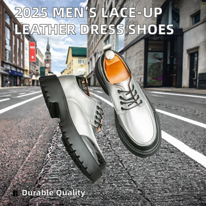 <span class=keywords><strong>Scarpe</strong></span> Oxford da <span class=keywords><strong>Uomo</strong></span> in PU Argento Metallizzato, con Lacci e Suola Spessa, Eleganti <span class=keywords><strong>per</strong></span> Feste e Cerimonie - Product Image 2