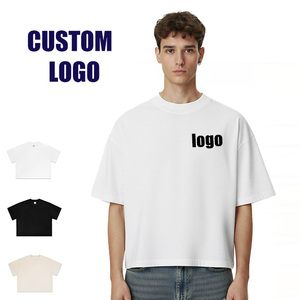 Camisetas de algodón al por mayor, cuello redondo, 260 g/m², lisas, de manga corta, para hombre, personalizadas con impresión. - Product Image 1