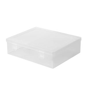 Caja de Almacenamiento de Plástico Transparente Rectangular 5530-22 con Tapa para Organizar Objetos Pequeños en el Escritorio de Oficina, Hisopos de Algodón, Almohadillas - Product Image 3