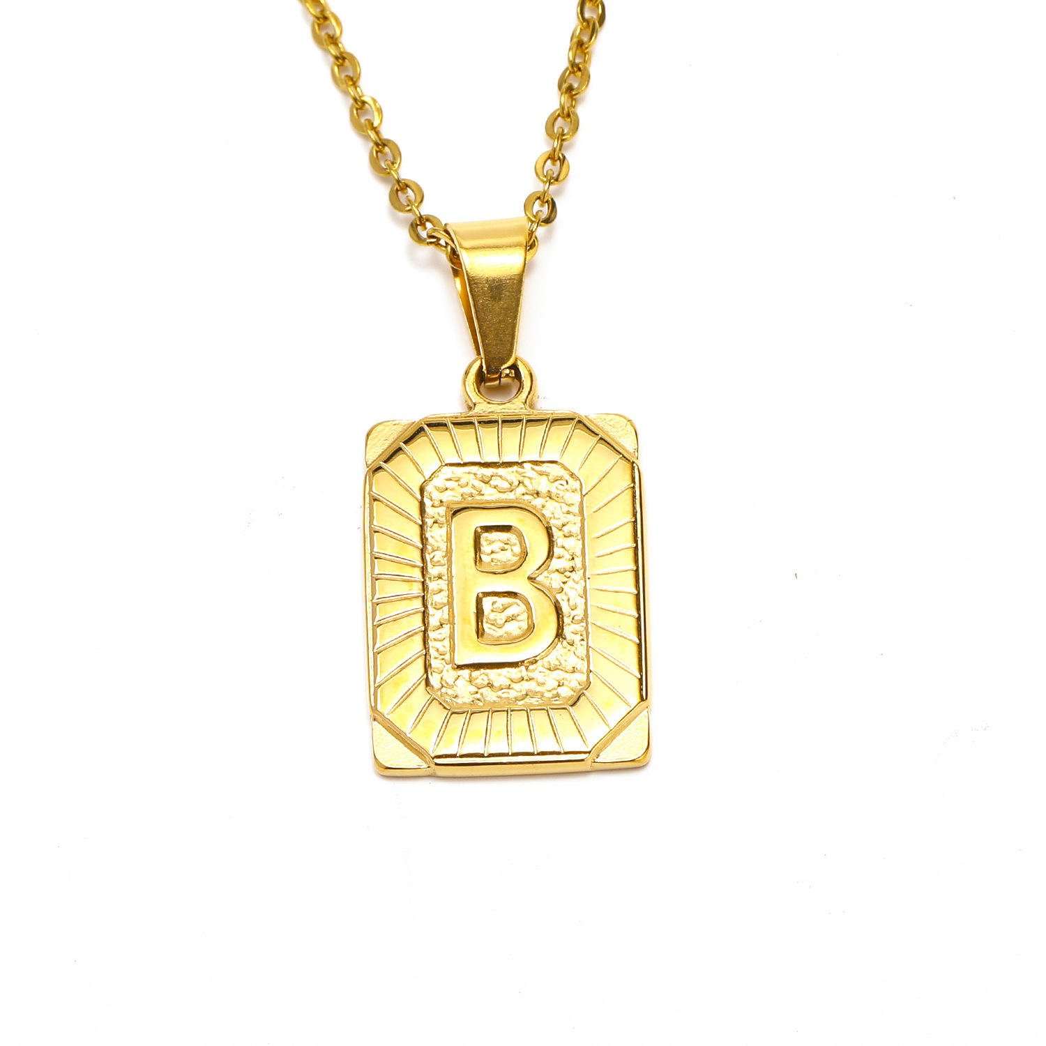Gold letter B