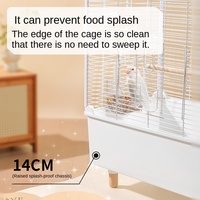 Cage à oiseaux en plastique de haute qualité, écologique, avec revêtement en poudre, fermeture à bouton, adaptée aux petits oiseaux, idéale pour l'élevage des canaris.