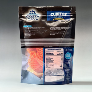 Bolsa con Cierre Personalizada con Impresión en Huecograbado, Bolsa Doypack OEM para Empaque <span class=keywords><strong>de</strong></span> Atún y <span class=keywords><strong>Mariscos</strong></span> <span class=keywords><strong>de</strong></span> Marca - Product Image 4