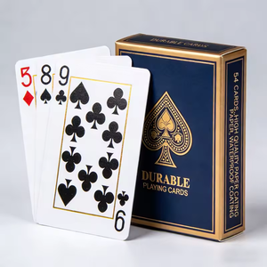 Cartes à jouer en papier haut de gamme OEM ODM d'usine, impression couleur personnalisée, jeux de cartes de poker publicitaires pour adultes - Product Image 3