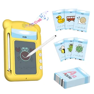 Yükseltilmiş model okul öncesi eğitim çocuk oyuncakları İngilizce iki dilli flaş kartları okuma makinesi 0-8 yıl çocuklar için