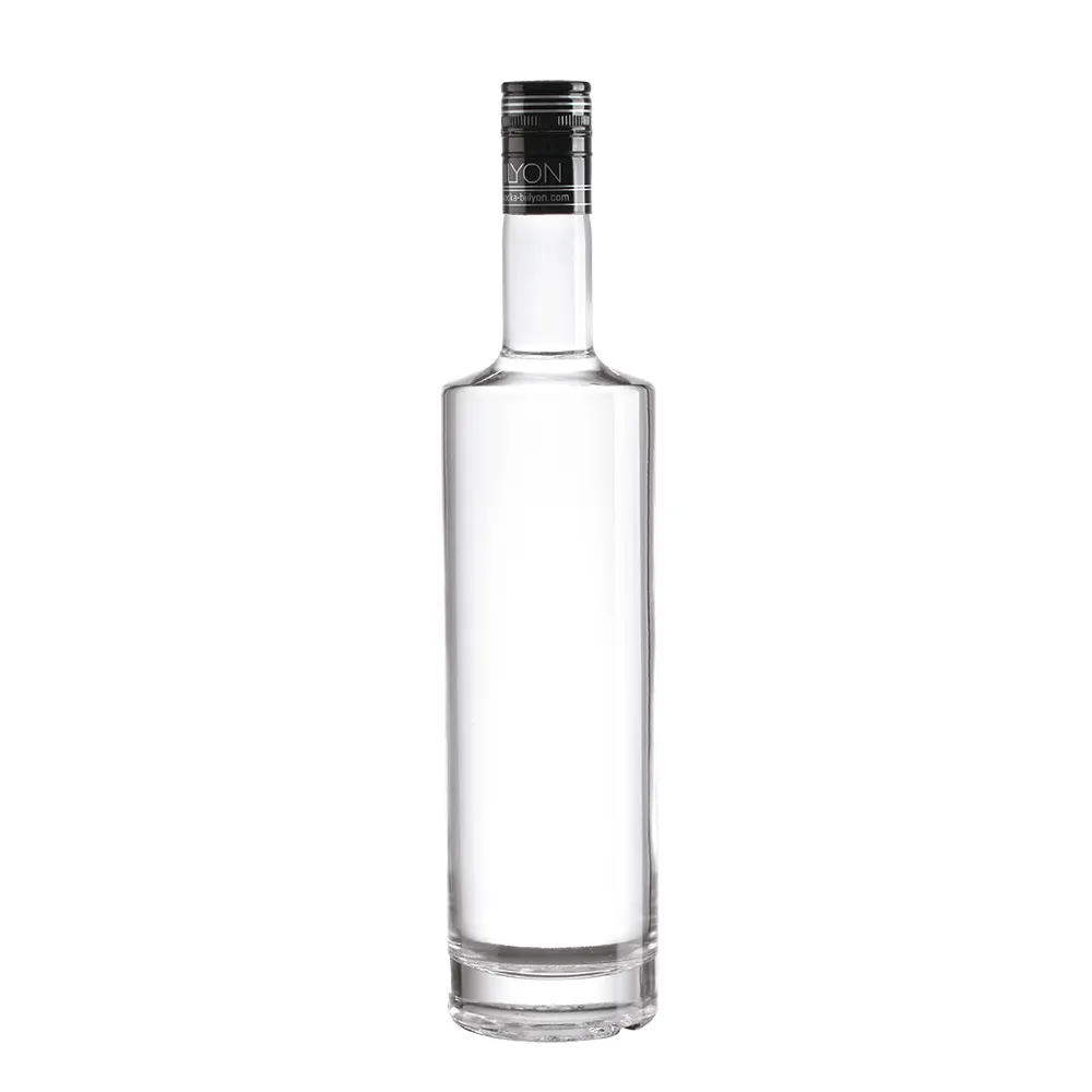 Lüks boş 500ml 750ml 1000ml sıcak satış votka viski rom brendi cam likörü ruhu özel etiket ile şişe içecekler