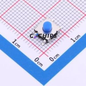 TS-1047A-A48B3-D2 Tactile Switch SMD,6.2x6.4mm Switch Single Pole Single Throw Round Button 2.5N Vertical Mount - Product Image 1