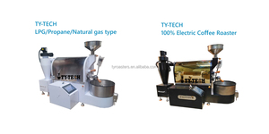 เครื่องคั่วกาแฟ TY-TECH สำหรับใช้ในเชิงพาณิชย์และที่บ้าน ขนาด 5.5 ปอนด์ (1 กก., 2 กก., 2.5 กก., 3 กก.) พร้อมระบบควบคุมอุณหภูมิแบบดรัม - Product Image 2