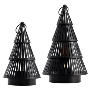 Lanternes à prix d'usine avec un design d'arbre en fer Noho, lanternes à bougies en métal forgé et peintes à la poudre, en vente - Product Image 1
