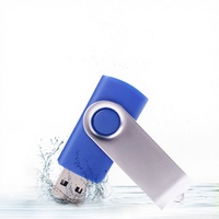 Flash Drive USB Logam Berputar Kecepatan Tinggi 2025 Multi Warna 512MB-128GB USB 2.0/3.0 untuk PC Laptop