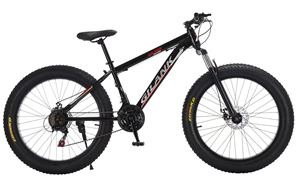 Bicicleta de Montaña para Playa/Nieve de Velocidad Variable, Suspensión Delantera, Doble Disco, Cuadro de Acero al Carbono, Neumáticos Extra Anchos 4.0 para 003 003 003 - Product Image 6