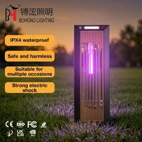 Lampe anti-moustiques LED de haute qualité en acier galvanisé, étanche, avec conception anti-choc électrique sécurisée, lampe tue-moustiques