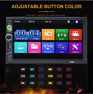 Autoradio 2 Din 7010 da 7 Pollici con Schermo <span class=keywords><strong>Touch</strong></span> per Mirror Link, Lettori MP3/MP4, USB e Supporto per Cruscotto - Product Image 3