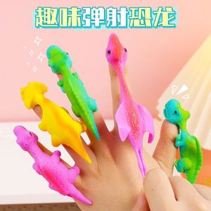 Juguete de tirachinas de dedo, Juguete de dinosaurio de pared pegajoso para aliviar el estrés, para el desarrollo de habilidades creativas y diversión, Crazy Turkey - Product Image 2