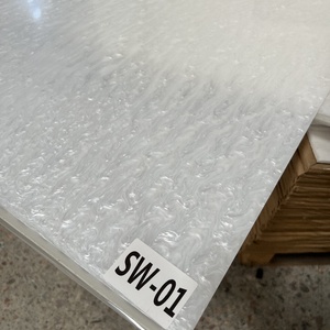 Plaque acrylique en marbre blanc nacré, épaisseur 1/8 pouce, PMMA coulé opaque brillant, <span class=keywords><strong>Plexiglas</strong></span> laserable OEM - Product Image 3