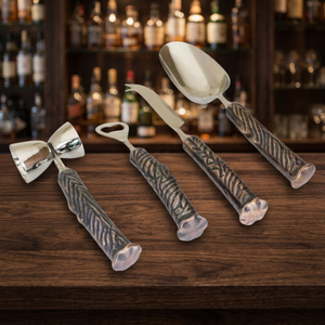 100% High Quality Luxury Eco-Friendly <b>Bar</b> <b>Tool</b> Set Stainless Steel Metal Polish W/ Resin Finished Customized <b>Bar</b> Hotel Home - Product Image 5