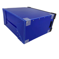 Conteneur en plastique ondulé pliable, réutilisable, en feuille creuse de PP, boîte de transport pliable, gain de place pour la distribution en entrepôt