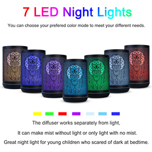 Nouveau diffuseur d'huiles essentielles à brume fraîche en fer, diffuseur d'arômes avec lumière d'ambiance, lampes 150ML, diffuseur d'arômes hibou en gros - Product Image 5