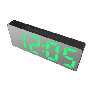 Factory direct wholesale of 3D <b>digital</b> alarm <b>clocks</b>, minimalist Japanese-style electronic <b>clocks</b>, creative 3D luminous LED wall - Product Image 2