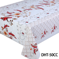 Nappe en PVC à motif floral répété, imperméable et anti-taches, en rouleau, pour protection de table – Prix usine
