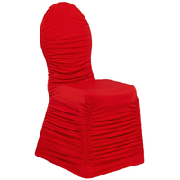 Vente en Gros de Housses de Chaise pour Salle à Manger Décoration de Fête de Mariage Housse de Chaise Blanche en Spandex à Bas Prix