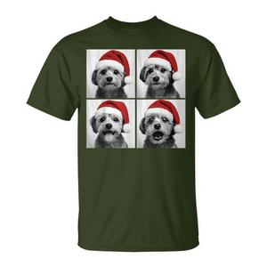 T-shirt de Noël Morkie Santa Dog Lover Photo Booth - Product Image 1
