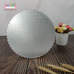 Decorative Tools Round Disposable Display Pastry Tray 16/26/32 Cm Gold Paper Cupcake Dessert Birthday Cake Base Boards