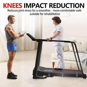 Senior Recuperação Reabilitação Esteira Casa Apartamento Uso Segurança Andando Máquina Longo Corrimão Running Machine 120kg Dobrável - Product Image 6