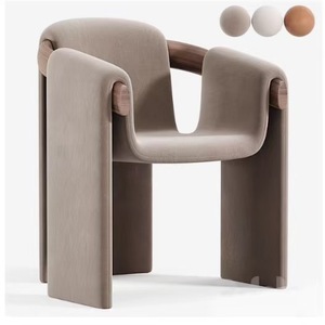 Fauteuil lounge minimaliste scandinave en bois et cuir <span class=keywords><strong>vintage</strong></span> Fauteuil d'appoint ergonomique et confortable d'hôtel pour la maison et les meubles de maison - Product Image 6