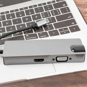 Estación de acoplamiento de pantalla USB3.0 4K Hub de aluminio más vendido con <span class=keywords><strong>USB</strong></span> <span class=keywords><strong>C</strong></span> <span class=keywords><strong>DOCK</strong></span> <span class=keywords><strong>DisplayPort</strong></span> y 4K HD Type-<span class=keywords><strong>C</strong></span> para computadora portátil en stock - Product Image 4