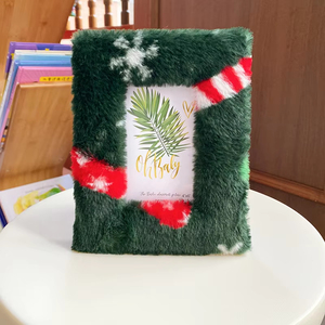 Manufacturers Wholesale Cute Christmas Style <b>Square</b> Plush Desktop Stand Photo <b>Frames</b> - Product Image 6