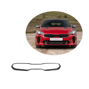 Couverture de capot de gril de voiture en Fiber de carbone véritable de haute qualité pour Kia Stinger 2018-2023 - Product Image 1