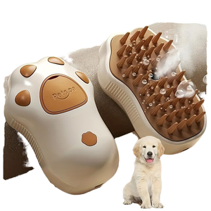 Spazzola a Vapore Multifunzionale 3-in-1 per Gatti con Funzione di Autopulizia, Pettine Massaggiante in ABS con Alimentazione a Batteria - Product Image 1