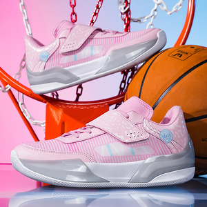Zapatos de carreras de baloncesto de escuela secundaria para niños y niñas, tendencia de moda ligera, amortiguación con cordones, correr para niños grandes - Product Image 3