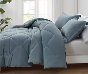 Bán Buôn Bắc Âu Phong Cách Nhà Quilted Comforter Set Đơn Giản Rắn Màu <span class=keywords><strong>Polyester</strong></span> Hình Học Thêu Thời Trang Khách Sạn Đám Cưới - Product Image 3