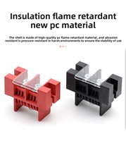 Connecteur Fixe de Type Traversant 600V 100A 200A, Bloc de Bornes d'Alimentation en Cuivre, Une Entrée Deux Sorties, Courant Nominal Bidirectionnel, Vente en Gros OEM pour ESS