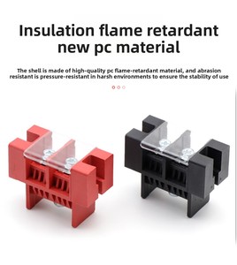 Morsettiera di alimentazione in rame a connettore passante fisso 600V 100A 200A, una entrata due uscite, corrente nominale a due vie, ESS, all'ingrosso, OEM - Product Image 2