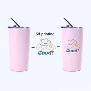 5D Printing LOGO 20oz Double Wall Stainless Steel Tumbler Keep Warm And Cold Coffee Mugs For Kids